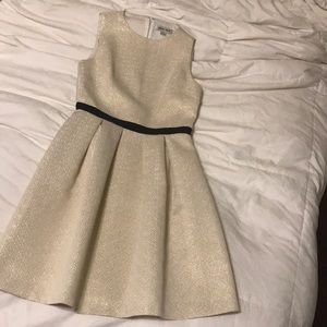 Ivory Gold fleck A-line Party dress size 2